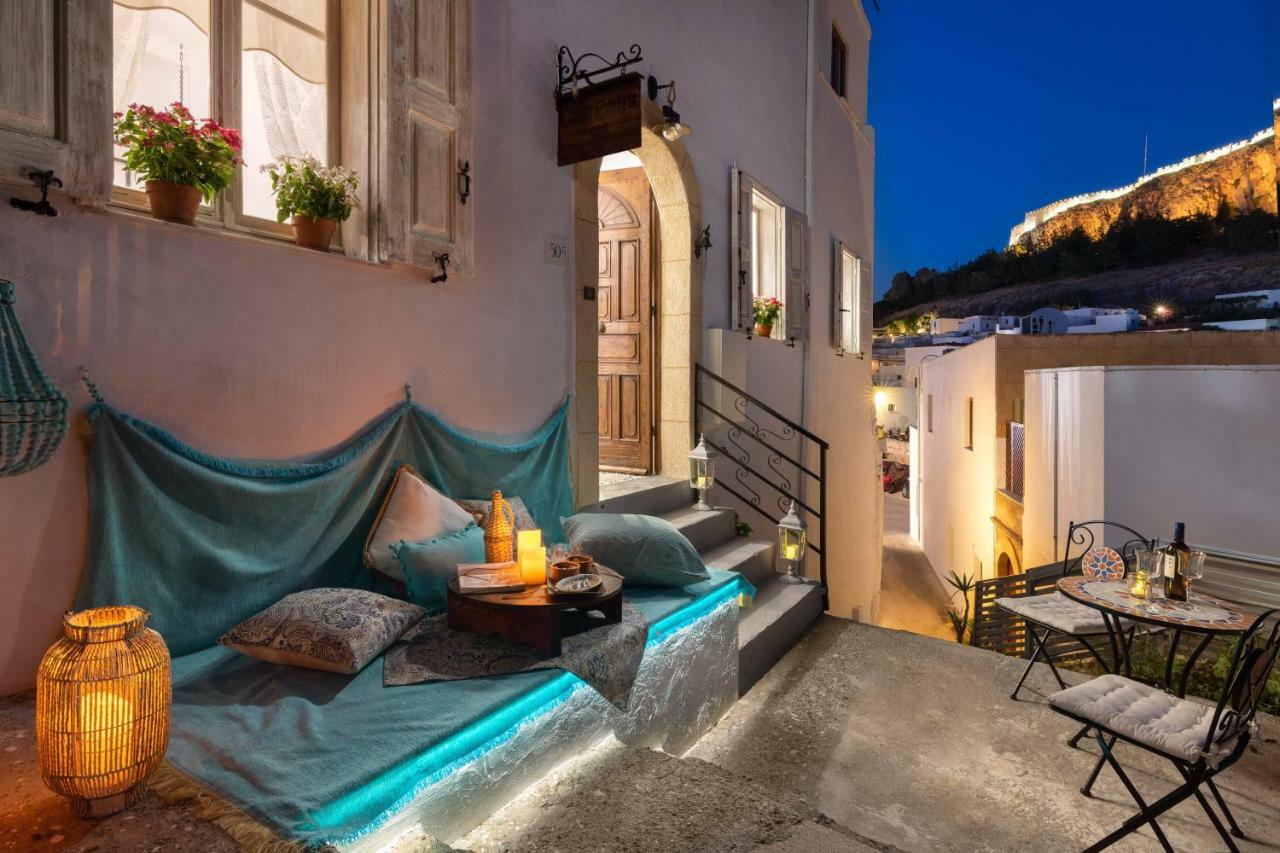 Casa Pietra Lindos Luxury Traditional House Kültér fotó